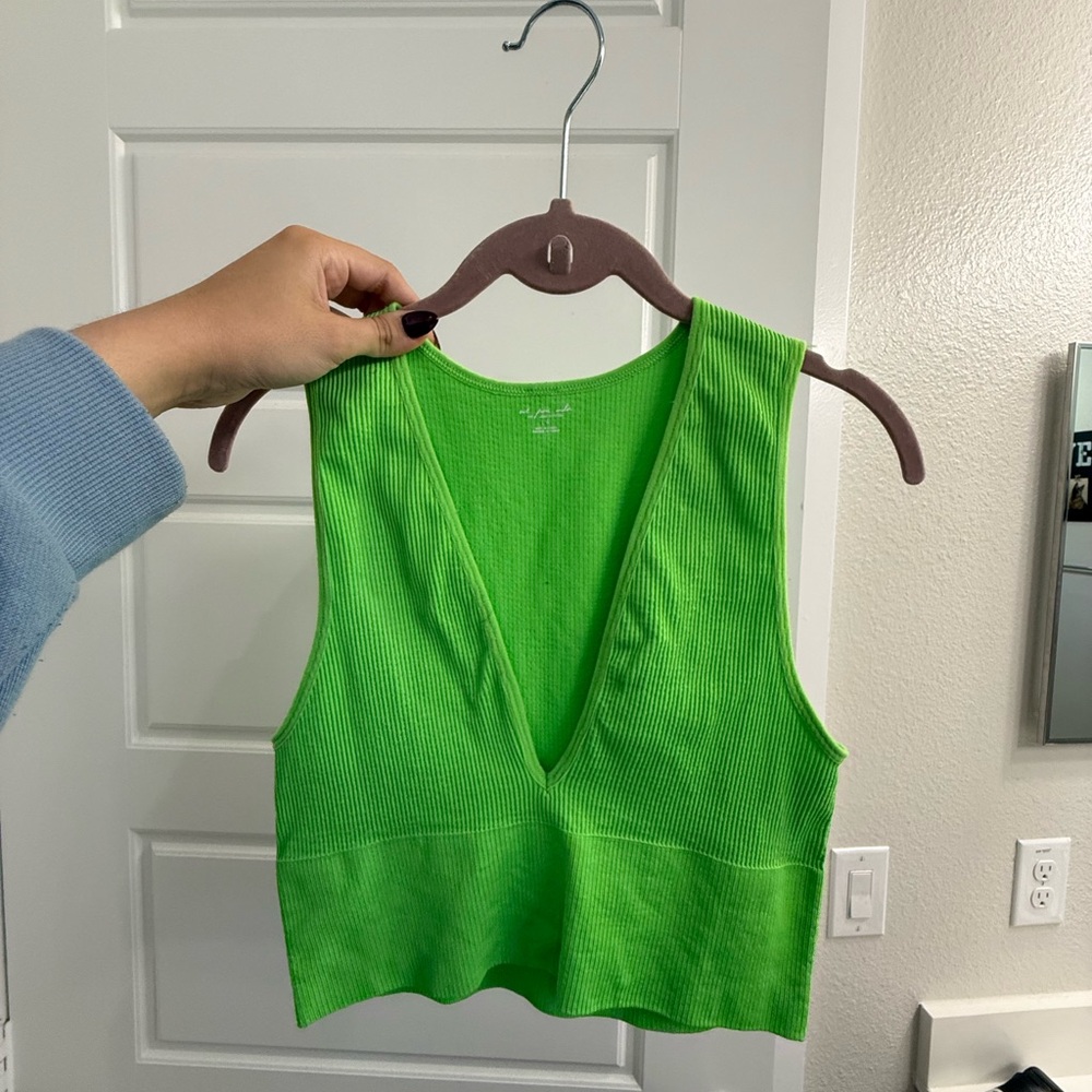 Urban Outfitters V-Neck Ribbed Women's Top